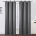 Grey Thermal Blackout Curtains/42 x 84 Inch/Set of 2 Panels Room Darkening by Lemomo