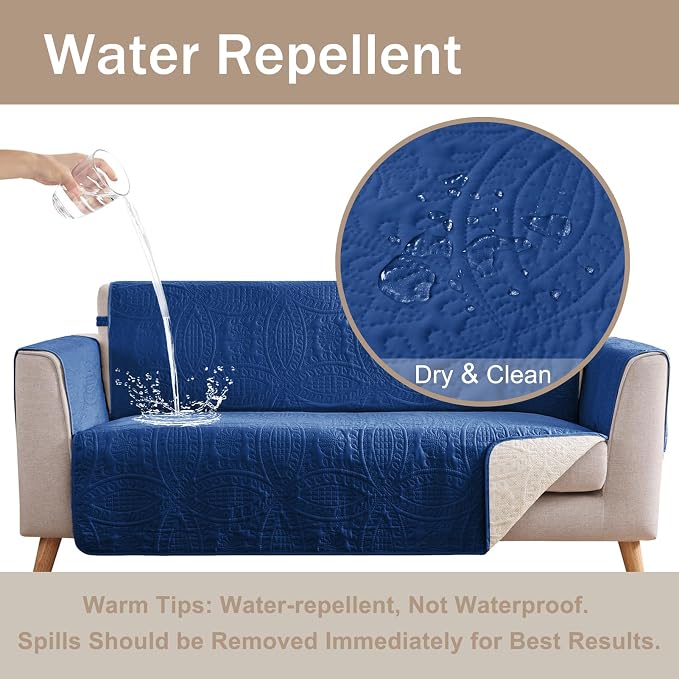 Quilted Grand Sofa Covers Washable, Couch Cover - Image 3
