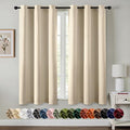 MIULEE Blackout Curtains for Bedroom 2 Panels 29 x 40 Inch Long Cream Beige | by MIULEE