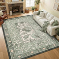 GarveeHome Provence 5x7 Area Rugs, Botanical Grove Sage Green Vintage by GarveeHome