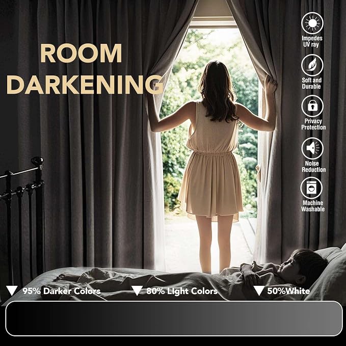 H.VERSAILTEX Thermal Insulated Blackout Window Panels Microfiber - Image 7