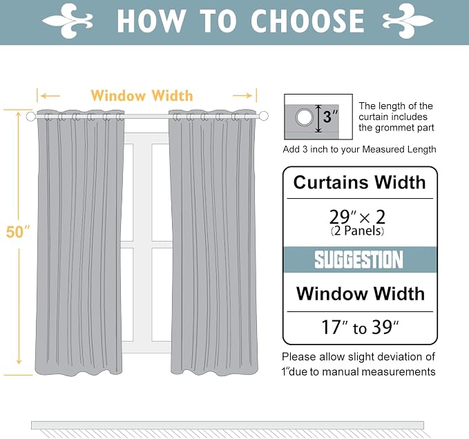 ChrisDowa Blackout Curtains for Bedroom and Living Room 2 Panels Set | Thermal - Image 5