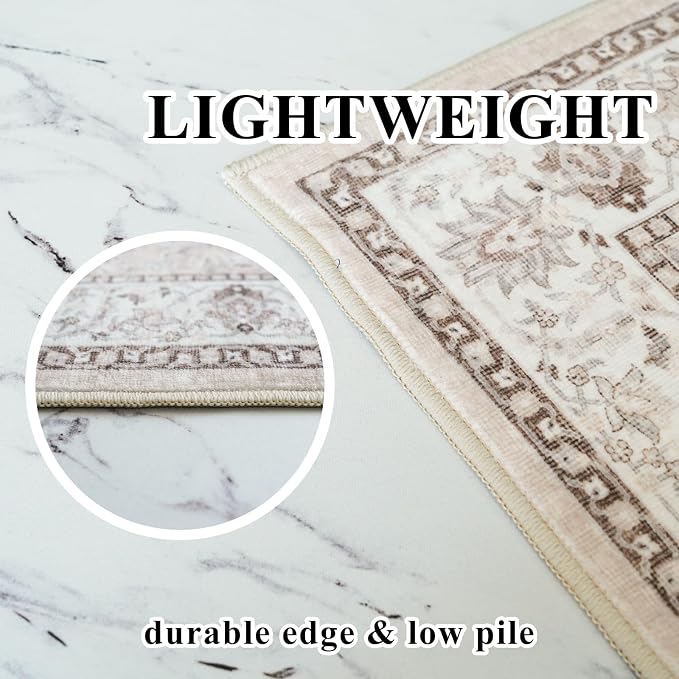 Living Room 6x9 Area Rugs: Farmhouse Washable Ultra Soft Carpet - Image 7