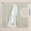 Full Blackout Linen Window Curtains by LAMIT