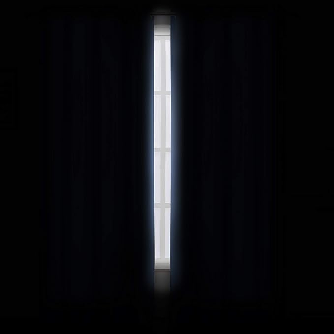 Sky Blue Thermal Blackout Curtains/38 x 63 Inch/Set of 2 Panels Room Darkening - Image 3