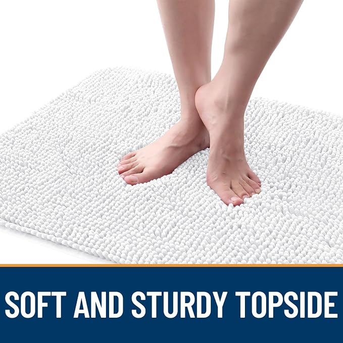 OLANLY Dog Door Mat for Muddy Paws 48x30, Super Absorbent Chenille Mud Mat | - Image 4