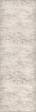 2.6x8 Washable Runner Rug：Modern Abstract Soft Carpet Brown Beige | by FXRHLP