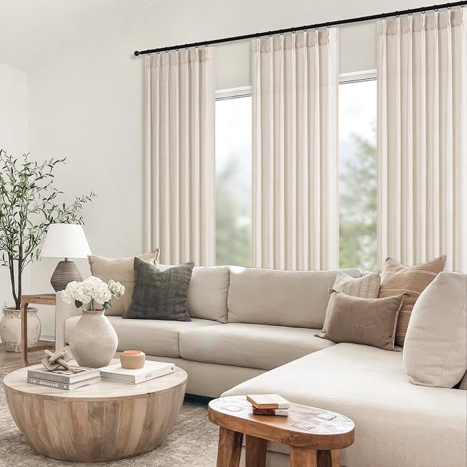 Pinch Pleated 94 Inch Curtains 2 Panels - Image 8