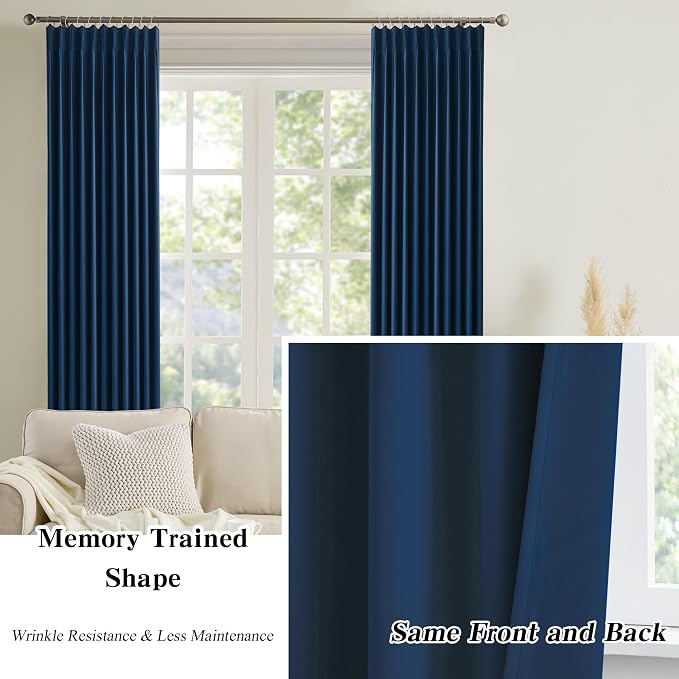 Extra Wide Width Patio Sliding Door Curtains 90 Inces Long 2 Panels, Vertical - Image 6