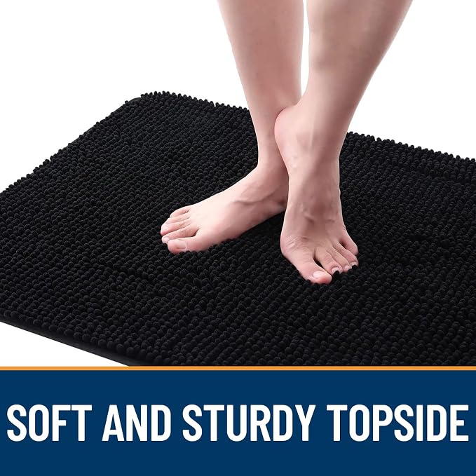 OLANLY Dog Door Mat for Muddy Paws 59x24, Super Absorbent Chenille Mud Mat | - Image 4