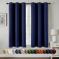 MIULEE Blackout Curtains for Bedroom 2 Panels 40 x 54 Inch Long Navy Blue | by MIULEE