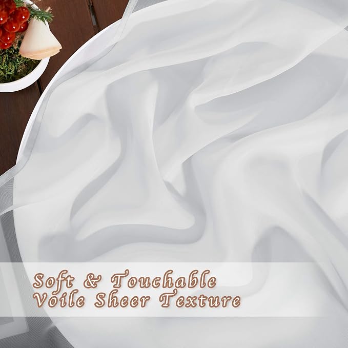NICETOWN Soft Voile Sheer Curtains - Image 3