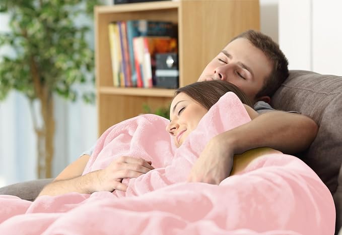 Utopia Bedding Ultra Soft Fleece Bed Blanket Twin Size Pink | Microfiber Plush - Image 6