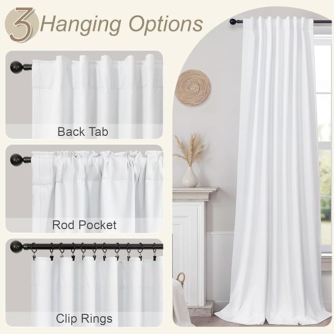 Room Divider Curtains 12ft Extra Long Blackout Curtains - Image 5