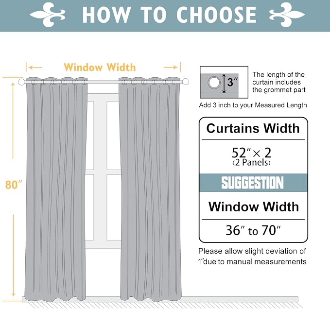 ChrisDowa White 100% Blackout Curtains - Image 7