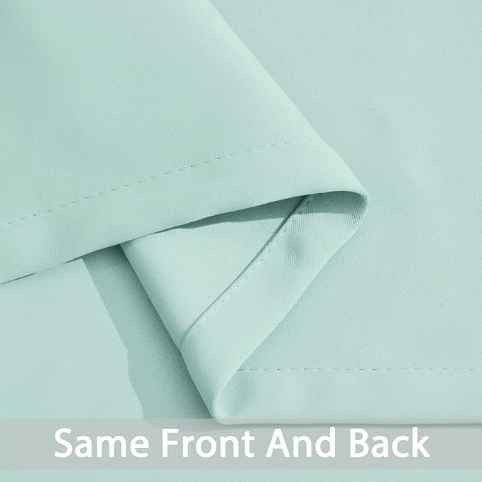 Yakamok Room Darkening Curtains 62x96 inch Length Aqua-Living Room | 2 panels - Image 5