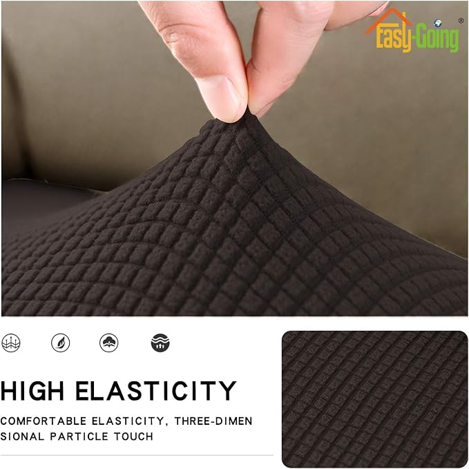 Easy-Going Stretch 1 Piece Loveseat Couch Cushion Cover - Image 4