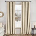 MIULEE Velvet Curtains 50W x 84L 2 Panels Beige Blackout Curtains | Luxury by MIULEE