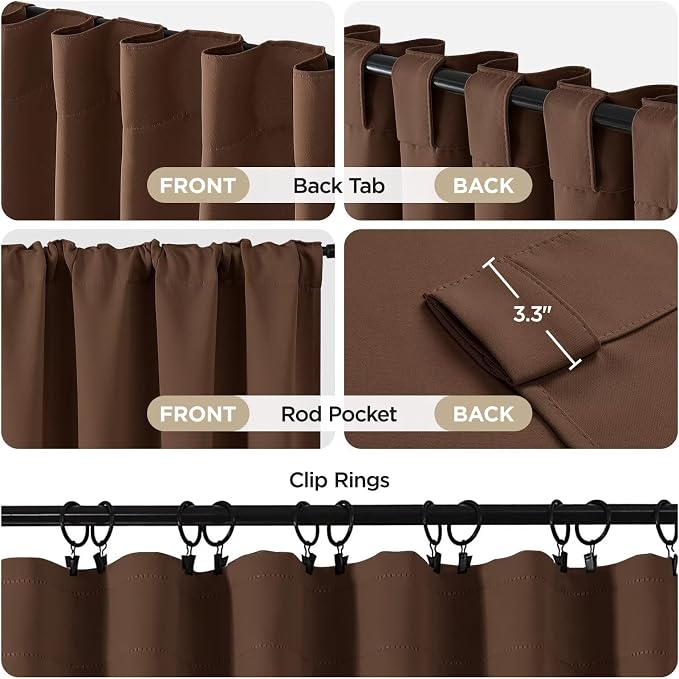Joydeco Blackout Curtains 96 Inches Long - Image 2
