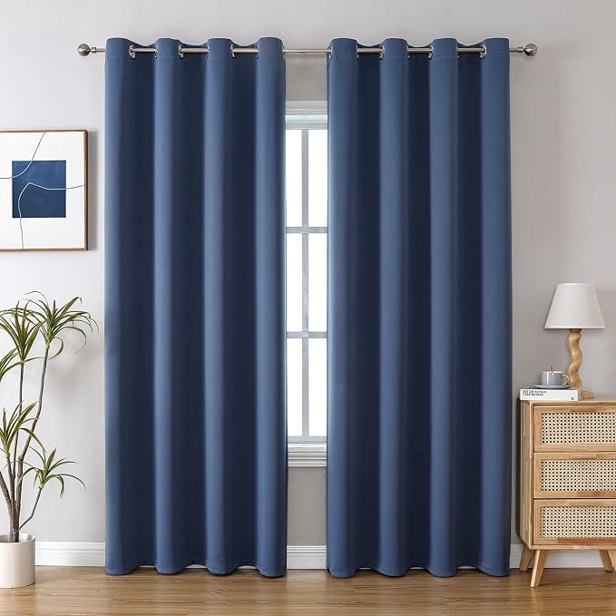 ChrisDowa Blackout Curtains for Bedroom and Living Room 90 Inches Long | 2 by ChrisDowa