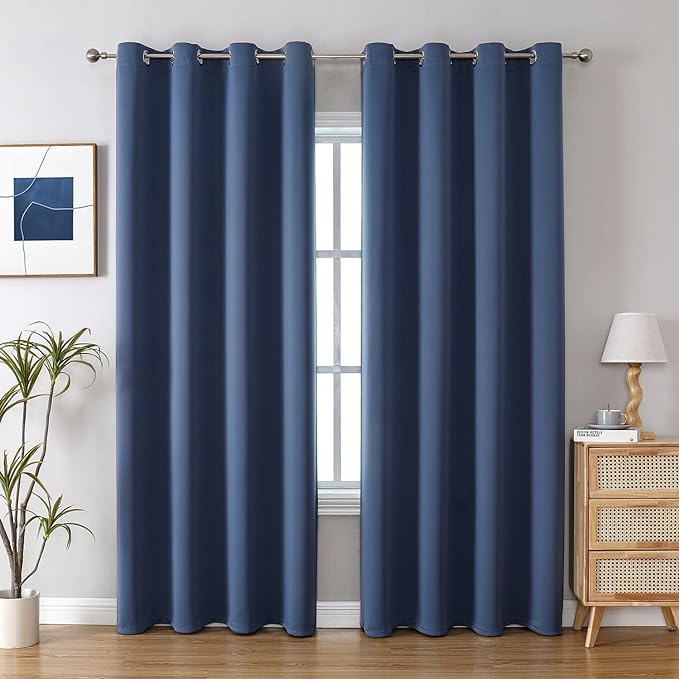 ChrisDowa Blackout Curtains for Bedroom and Living Room 108 Inches Long | 2 by ChrisDowa