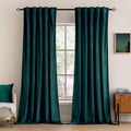 MIULEE Velvet Blackout Curtains 52x96 inches 2 Panels Emerald Green | Luxury by MIULEE