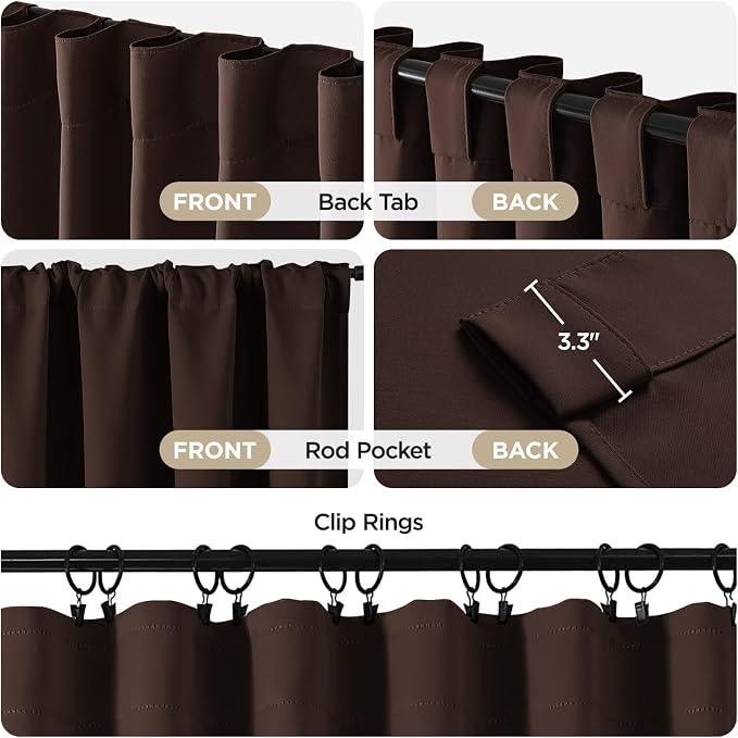 Joydeco 90 Inch Blackout Curtains - Image 3