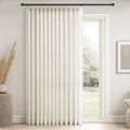 Topfinel 102 Inch Curtains 1 Panels Set, Two Packs Pinch Pleat Back Tab Linen by Topfinel