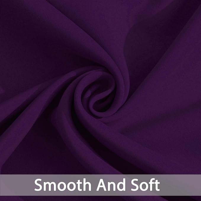 Yakamok Room Darkening Curtains 52x96 inch Length Purple-Living Room | 2 panels - Image 5