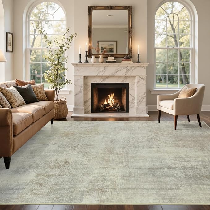 4x6 Ft Area Rugs for Living Room, Soft Non-Slip Washable Rugs Modern Abstract - Image 3