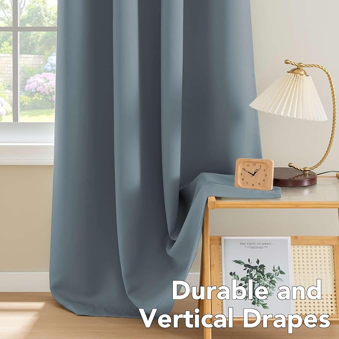 H.VERSAILTEX Soft and Smooth Blackout Window Curtain Panel, 8 Grommets Drapes - Image 8