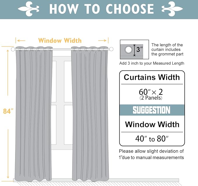 ChrisDowa White 100% Blackout Curtains - Image 6