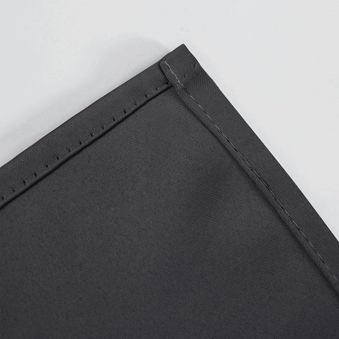 Dark Grey Thermal Blackout Curtains/38 x 84 Inch/Set of 2 Panels Room Darkening - Image 7