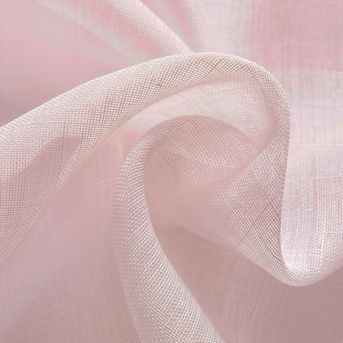 Joydeco Sheer Curtains 72 Inches Long, Window Curtains Privacy Assured - Image 8