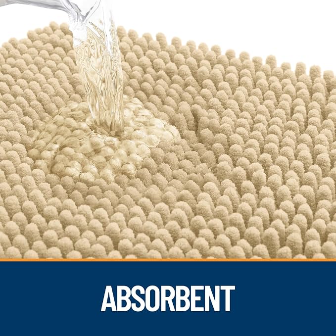 OLANLY Dog Door Mat for Muddy Paws 44x32, Super Absorbent Chenille Mud Mat | - Image 3