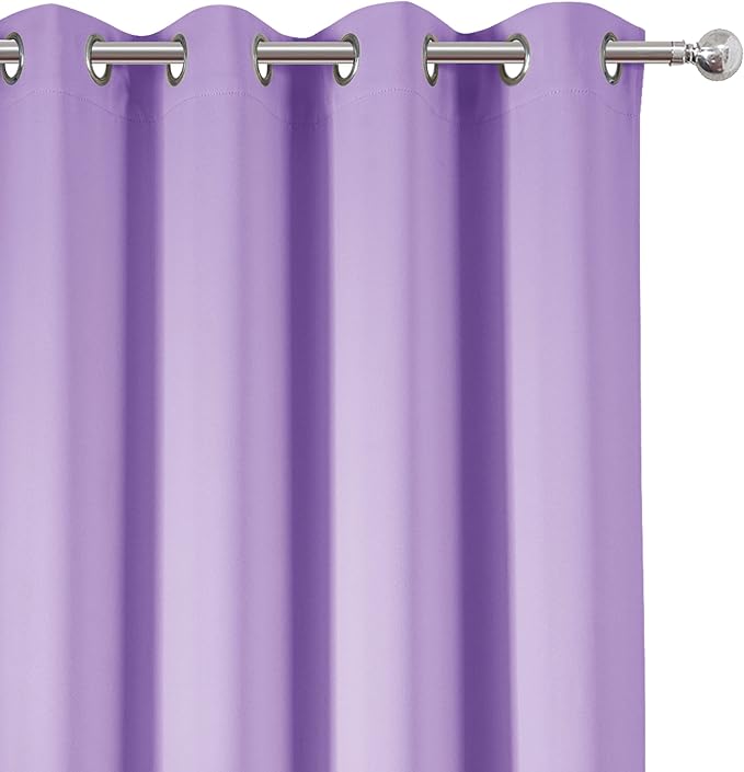 Lavender Thermal Blackout Curtains/52 x 72 Inch/Set of 2 Panels Room Darkening - Image 7