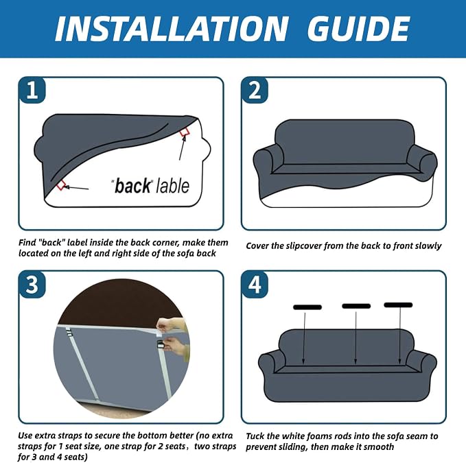 XINEAGE 2026 New Stretch Armchair Covers 1 Piece Chair Slipcovers Chair - Image 8