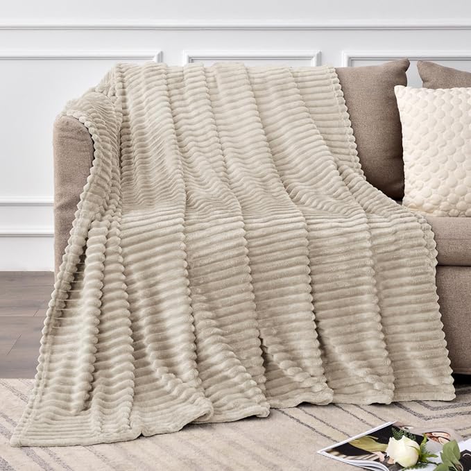 BEDELITE 3D Ribbed Jacquard Linen Full Size Blankes - Image 6