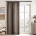 Topfinel 108 Inch Curtains 1 Panels Set, One Packs Pinch Pleat Back Tab Dark by Topfinel