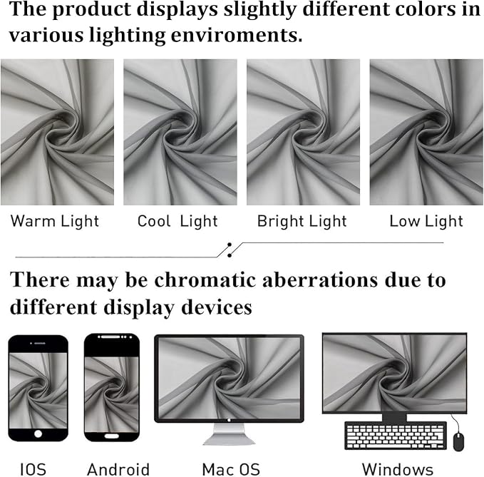 Sheer Curtain Panels Set 96" Inches Long, Solid Voile Light Filtering Airy - Image 6