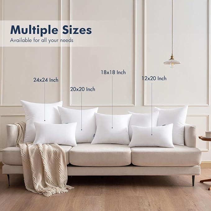 MIULEE 18x18 Throw Pillows Inserts 6 Pack, Decorative Pillows - Image 7