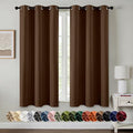 MIULEE Blackout Curtains for Bedroom 2 Panels 40 x 54 Inch Long Brown | Thermal by MIULEE