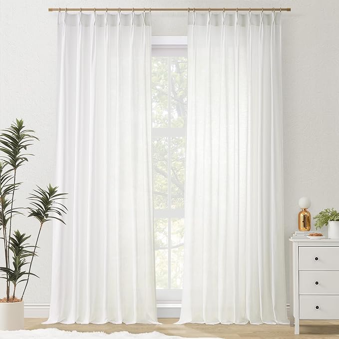 Topfinel Pinch Pleated Curtains 100 Inches Long 2 Panels Set, 40x100 inch Length - Image 9
