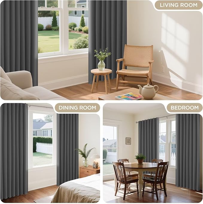 Joydeco 90 Inch Blackout Curtains - Image 7