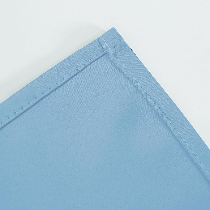 Blackout Curtains 52 x 120 Inch Long Sky Blue Curtains Set of 2 Panels Room - Image 7
