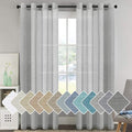 H.VERSAILTEX Linen Curtains Flax Linen Blended Curtain Panels by HVERSAILTEX