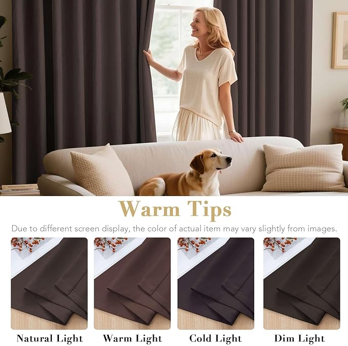 Blackout Curtains for Bedroom Thermal Insulated Room Darkening Living Room - Image 6