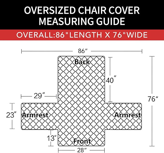 Easy-Going Reversible Couch Cover, Oversized Chair, Light Gray/Ivory | Machine - Image 6