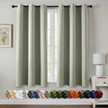 MIULEE Blackout Curtains for Bedroom 2 Panels 40 x 50 Inch Long Sage Green | by MIULEE
