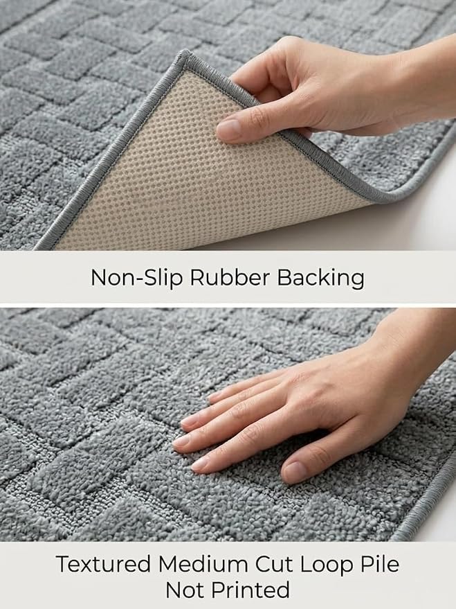 Runner Rug 14 ft, Non-Slip Washable Rug, Rubber Backing, Rolled in Box - Image 3